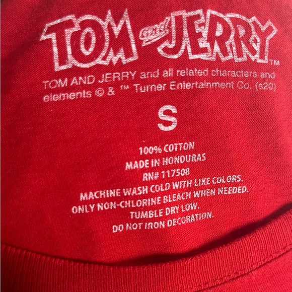 Tom and Jerry Red T-shirt crop top - Picture 5 of 5